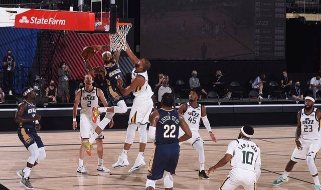  锡安空砍36分鹈鹕遭爵士逆转  