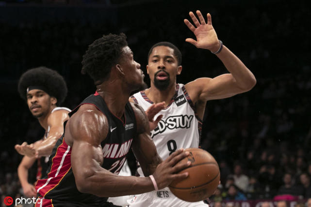  巴特勒关键盖帽热火险胜篮网迎来三连胜